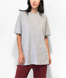 Emerce - Grey Drop Shoulder Tshirt-W