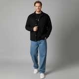 Emerce -WinterEase Button Jacket -BLACK