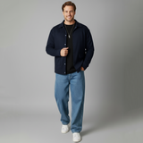 Emerce -WinterEase Button Jacket -NAVY BLUE