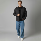 Emerce -WinterEase Button Jacket -CHARCOAL