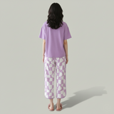 N-Purplish  Printed Night Suit