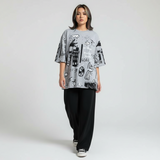 Emerce - N-Planet Printed PJ Suit- Grey