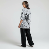 Emerce - N-Planet Printed PJ Suit- Grey