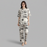 M- Skin Love Printed Night Suit
