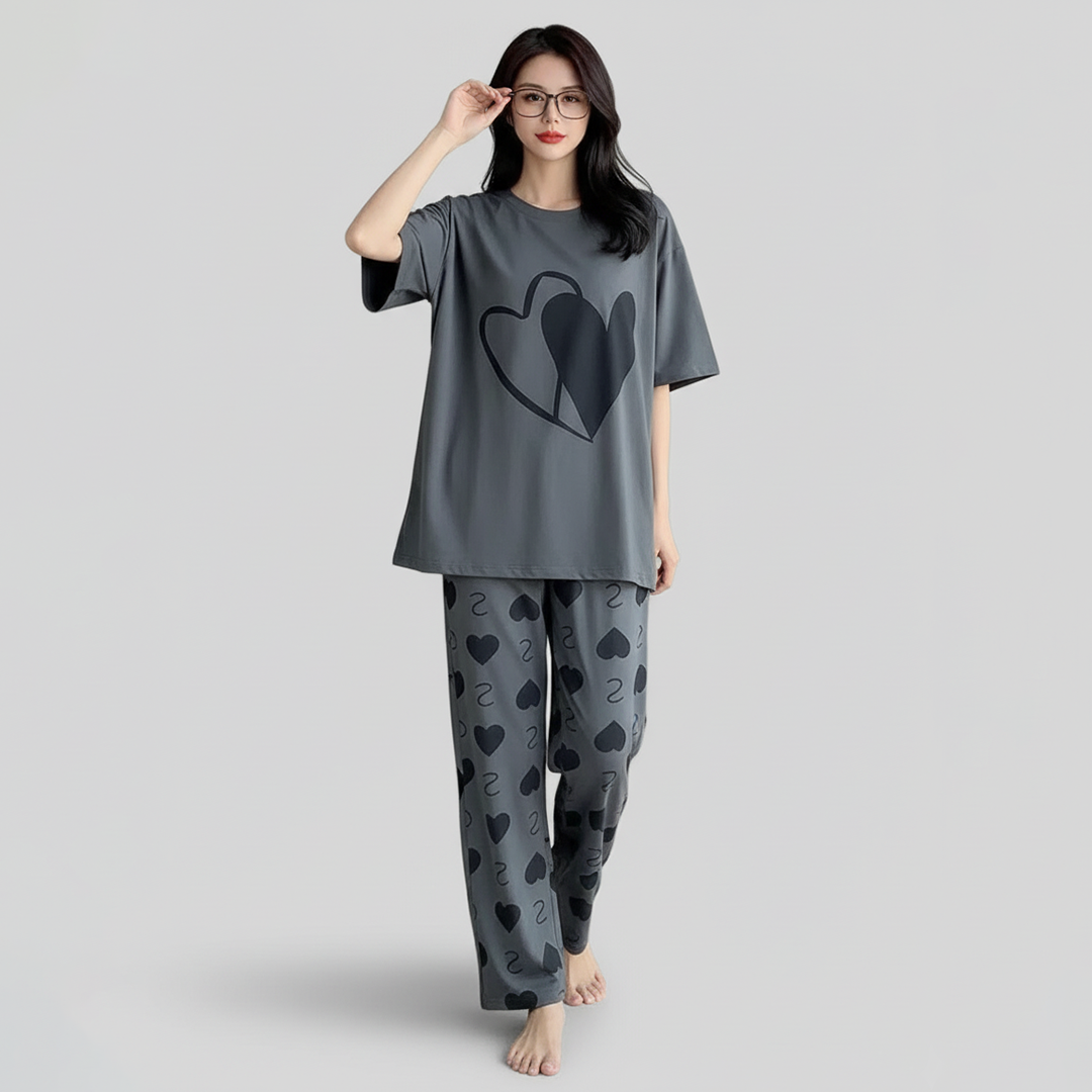 N-Double Heart Pj Drop