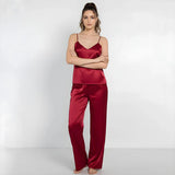 Emerce - Silk Cami Comfort Set - Red