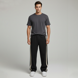 Emerce- Stripe N Trouser - Black