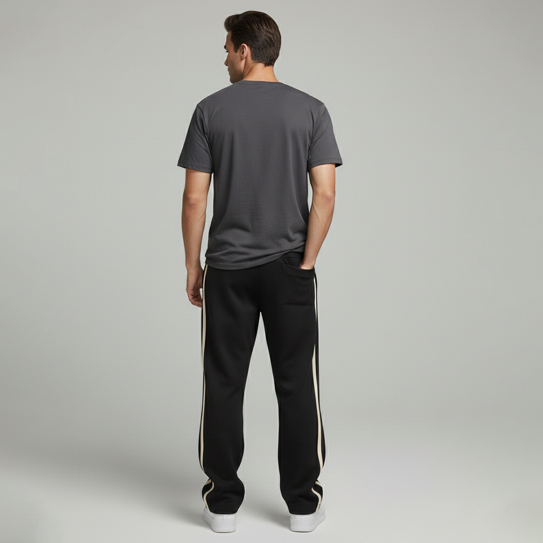 Emerce- Stripe N Trouser - Black