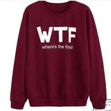 Emerce- WTF Printed SweatShirt - Maroon