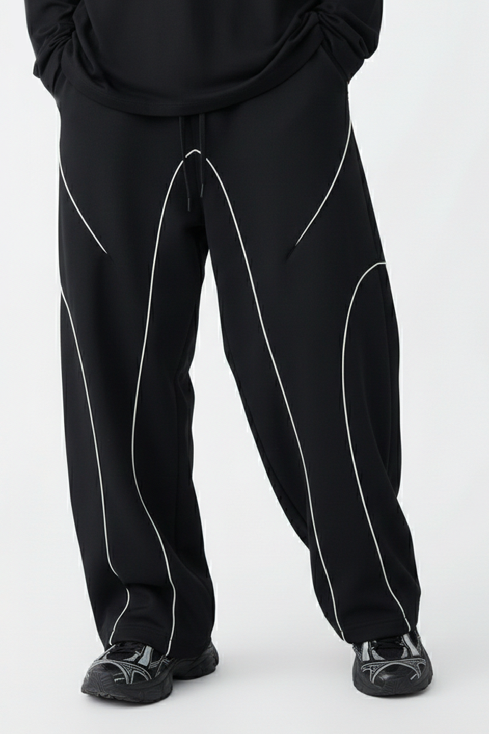 Emerce -  Piping Essential Trouser - Black