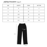 Emerce -  Piping Essential Trouser - Black