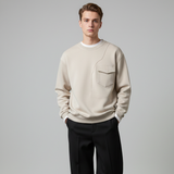 Emerce - Pocket Sweat Shirt -Beige