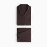 Emerce - Basic Linen Pajama Set - Mocha