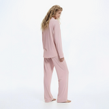 Emerce - Basic Linen Pajama Set - Dusty Pink