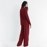 Emerce - Basic Linen Pajama Set - Red