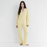 Emerce - Basic Linen Pajama Set - Lemon