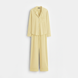 Emerce - Basic Linen Pajama Set - Lemon