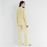 Emerce - Basic Linen Pajama Set - Lemon