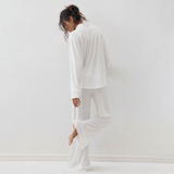Emerce - Basic Linen Pajama Set - White
