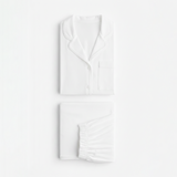 Emerce - Basic Linen Pajama Set - White