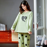 Green heart puzzle PJ set