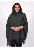 Emerce - PLAIN PONCHO - CHARCOAL