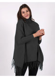 Emerce - PLAIN PONCHO - CHARCOAL