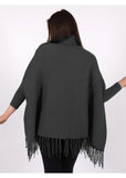 Emerce - PLAIN PONCHO - CHARCOAL