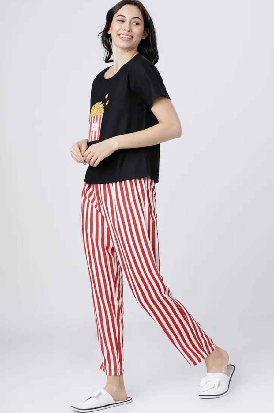 Popcorn Printed Night Suit