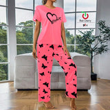 Mom Life Printed Night Suit - pink