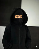 Emerce - Women Ninja Zipperhoodie -Black