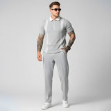 Emerce - Stripe Zip Tracksuit - Grey