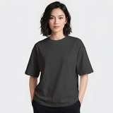 Emerce - Steel Grey Drop Shoulder Tshirt-W