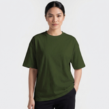 Emerce - Olive Drop Shoulder Tshirt-W