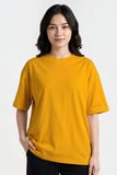Emerce - Mustard Drop Shoulder Tshirt-W