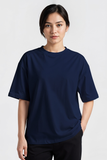 Emerce - Navy Blue Drop Shoulder Tshirt-W