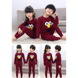 Emerce - MAROON ELMO PRINT KIDS NIGHT SUIT BABY & BABA