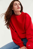 Emerce - PLAIN SWEATSHIRT FOR WOMEN - RED