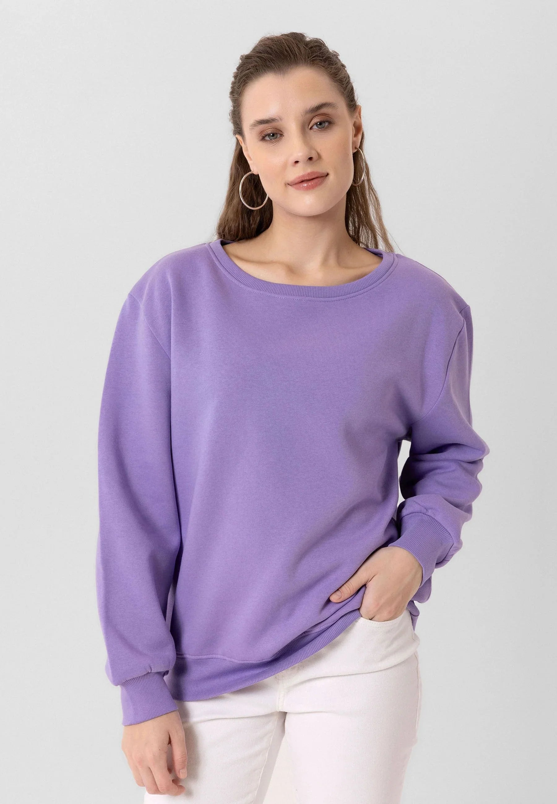 Emerce - Women Sweatshirt -Lilac