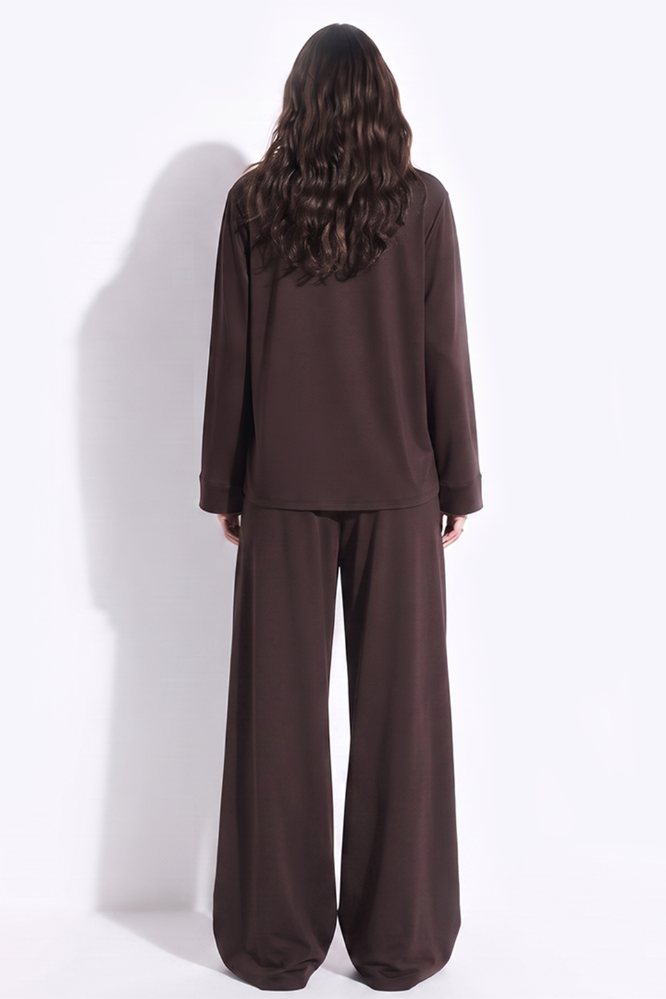 Emerce - Basic Linen Pajama Set - Mocha