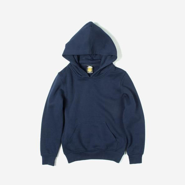 PLAIN KANGROO HOODIE - NAVYBLUE