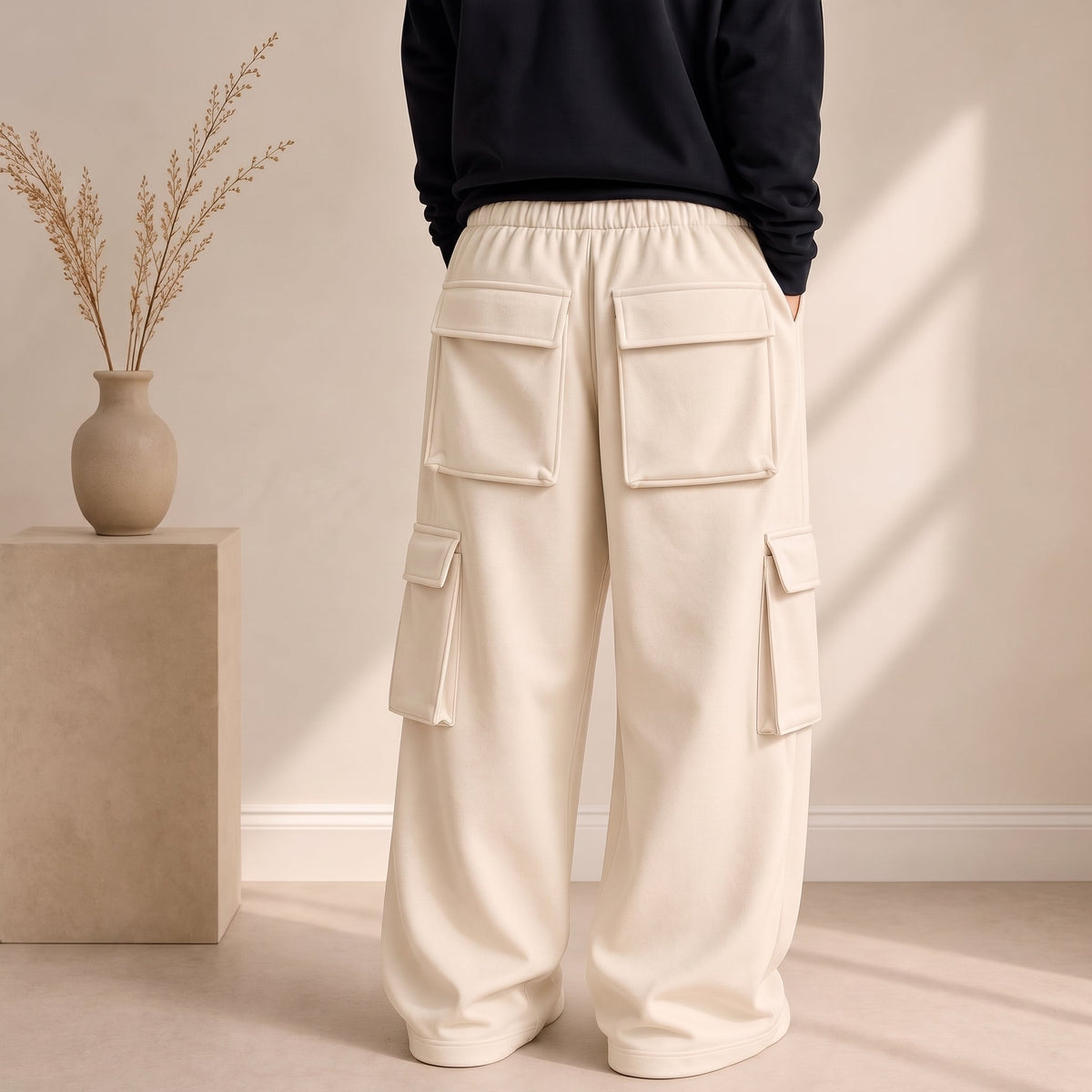 Emerce - Fleece Cargo 6 Pockets - Beige