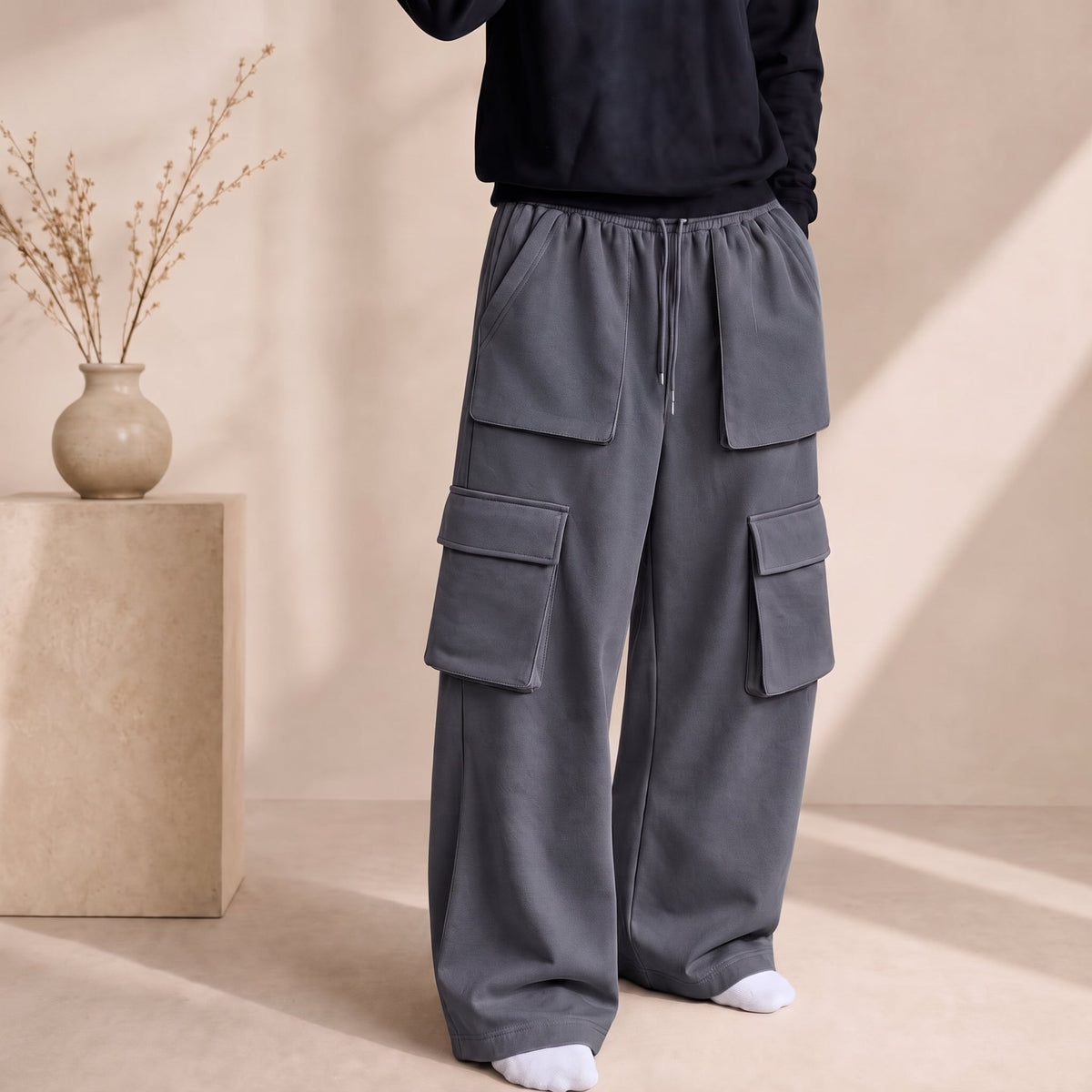 Emerce - Fleece Cargo 6 Pockets - Steal