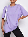 Emerce - Lilac Drop Shoulder Tshirt-W