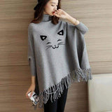 Emerce - CAT PRINTED PONCHO