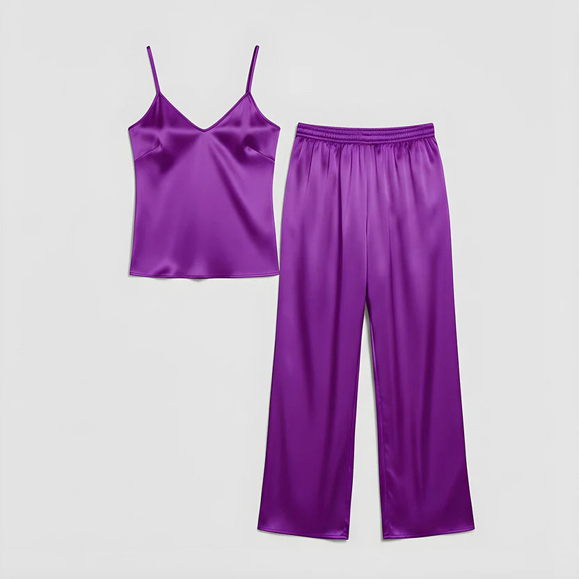 Emerce - Silk Cami Comfort Set - Purple