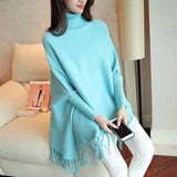 Emerce - PLAIN PONCHO - Skyblue